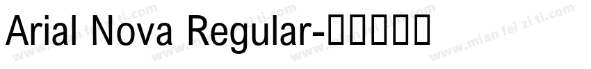 Arial Nova Regular字体转换